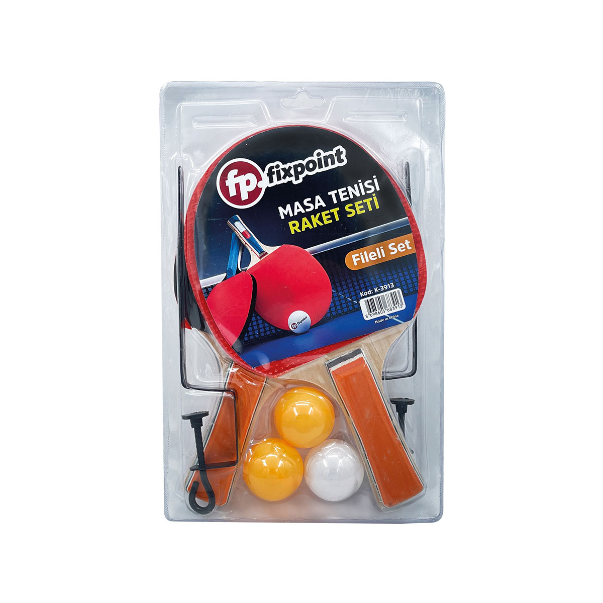 MASA TENİSİ RAKET SETİ FİLELİ FIXPOINT-K3913
