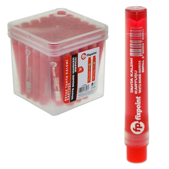 BEYAZ TAHTA KALEMİ KARTUŞU REFİL KIRMIZI 36 LI PK FIXPOINT-P9953