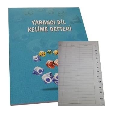YABANCI DİL KELİME DEFTERİ 14X20 KARTON KAPAK GÜRPAŞ - C018