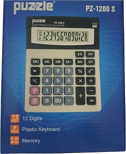 PUZZLE HESAP MAKİNASI 12 HANE PZ-1200