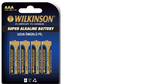 ALKALİN KUMANDA PİL AAA 1,5 VOLT LR03 WILKINSON-0010