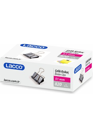 SİYAH ÇELİK KISKAÇ 51 MM LACCO-821