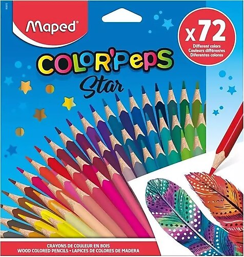 KURUBOYA COLOR PEPS 72 RENK KARTON KUTU MAPED-832072