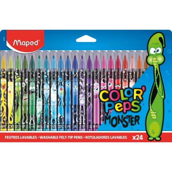 KEÇELİ KALEM COLOR PEPS MONSTER 24 RENK MAPED-845401