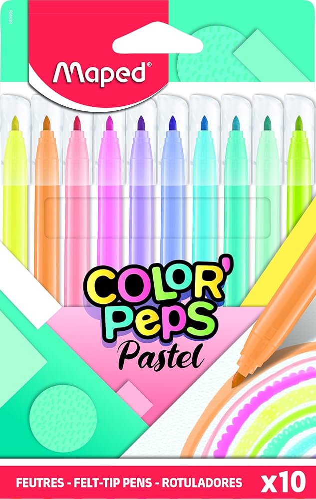 KEÇELİ KALEM PASTEL 10 RENK MAPED-845469