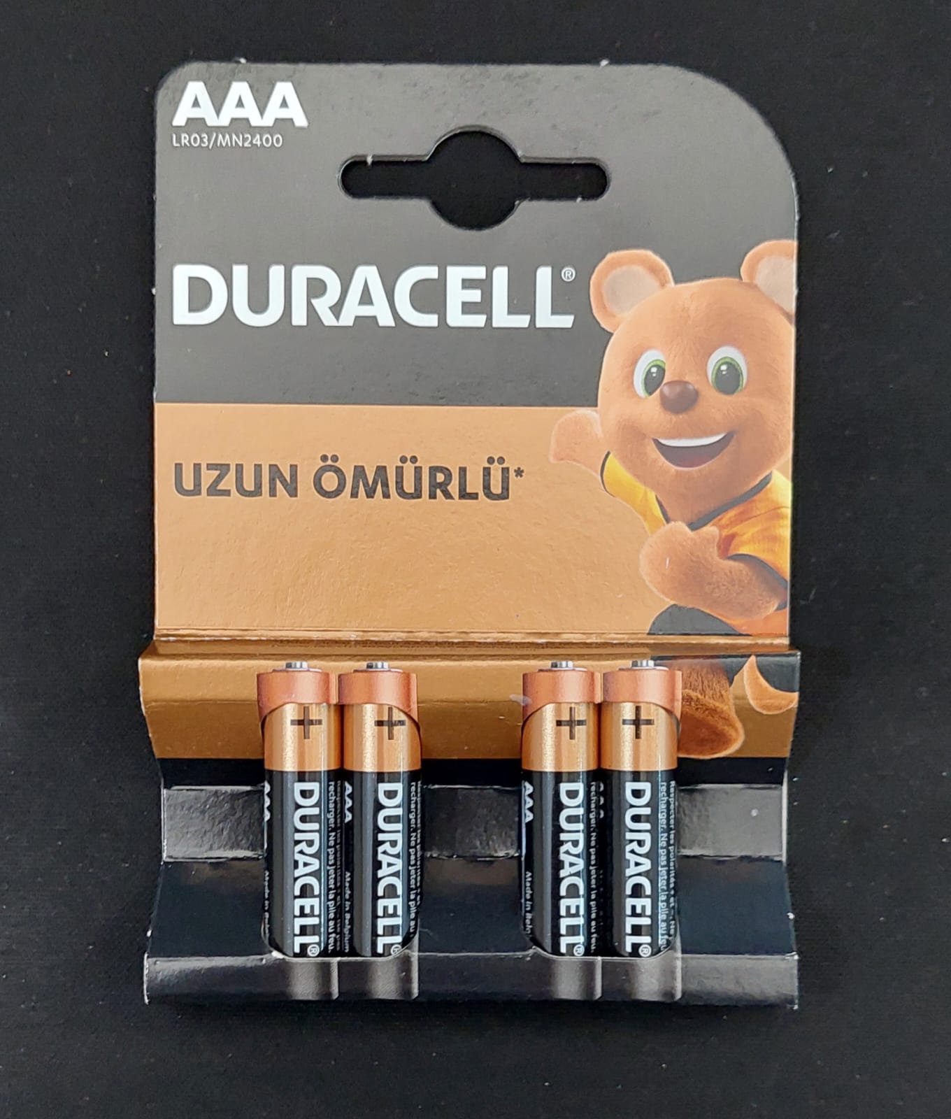 ALKALİN KALEM PİL İNCE AAA 4 LÜ KARTELA 3A4 DURACELL-