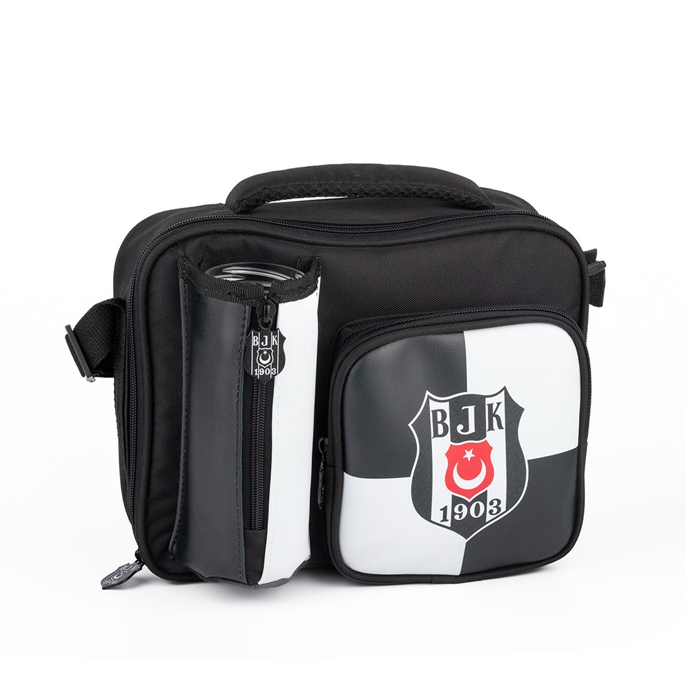 BEŞİKTAŞ BJK 1903 LOGO DESENLİ SEUNİ DERİ BESLENME ÇANTASI - 25362 - ME ÇANTA