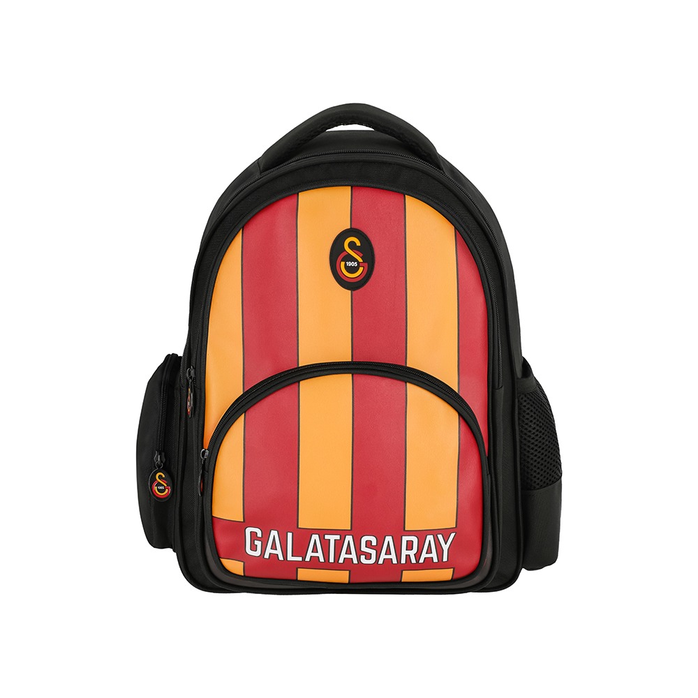 GALATASARAY ÇUBUKLU SUNİ DERİ OKUL ÇANTASI - 25556 - ME ÇANTA