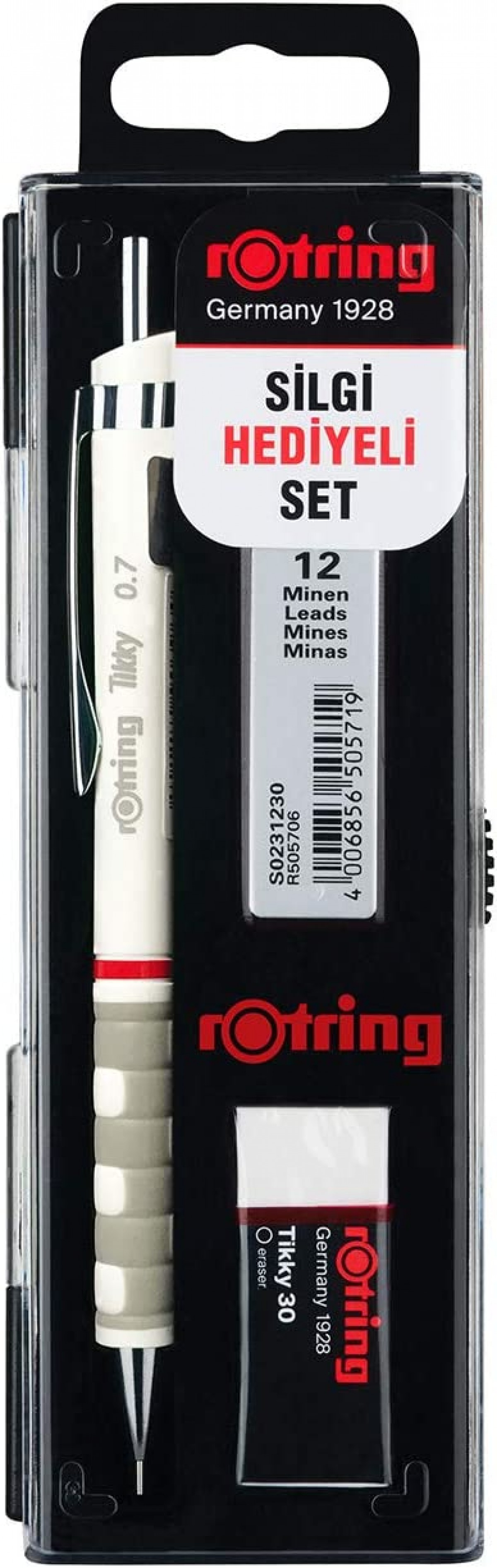 ROTRİNG TİKKY MİN SİLGİ 3'LÜ OKUL SETİ 07 MM BEYAZ RO-KK07-07B