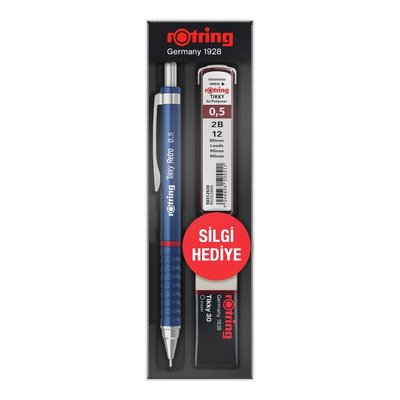 ROTRİNG TİKKY RETRO 05 MM+MİN SİLGİ HEDİYELİ  GRİ RO-RK05-GRI