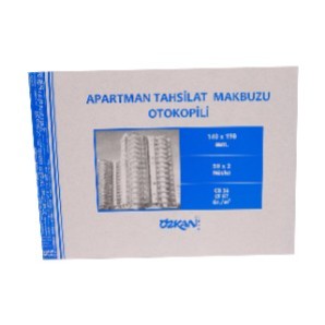 TAHSİLAT MAKBUZU OTOKOPİLİ 50X2 NÜSHA ÖZKAN-G0120