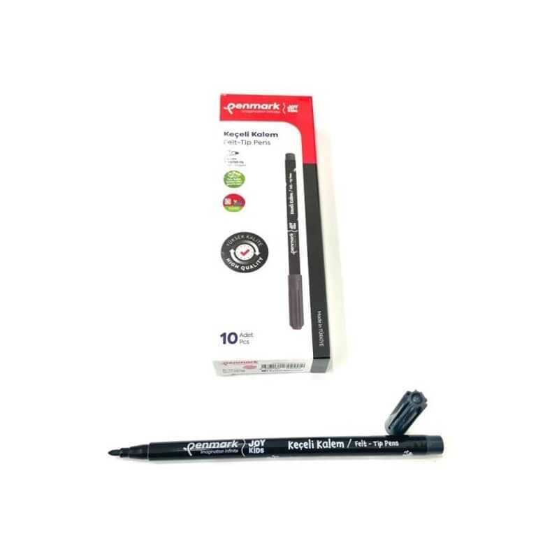 KEÇELİ KALEM YIKANABİLİR SİYAH RENK 10 LU PK PENMARK-HS70501