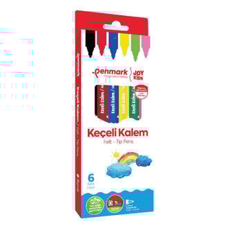 KEÇELİ KALEM JUMBO YIKANABİLİR 6 LI SET KARTON KUTU PENMARK-HS70606