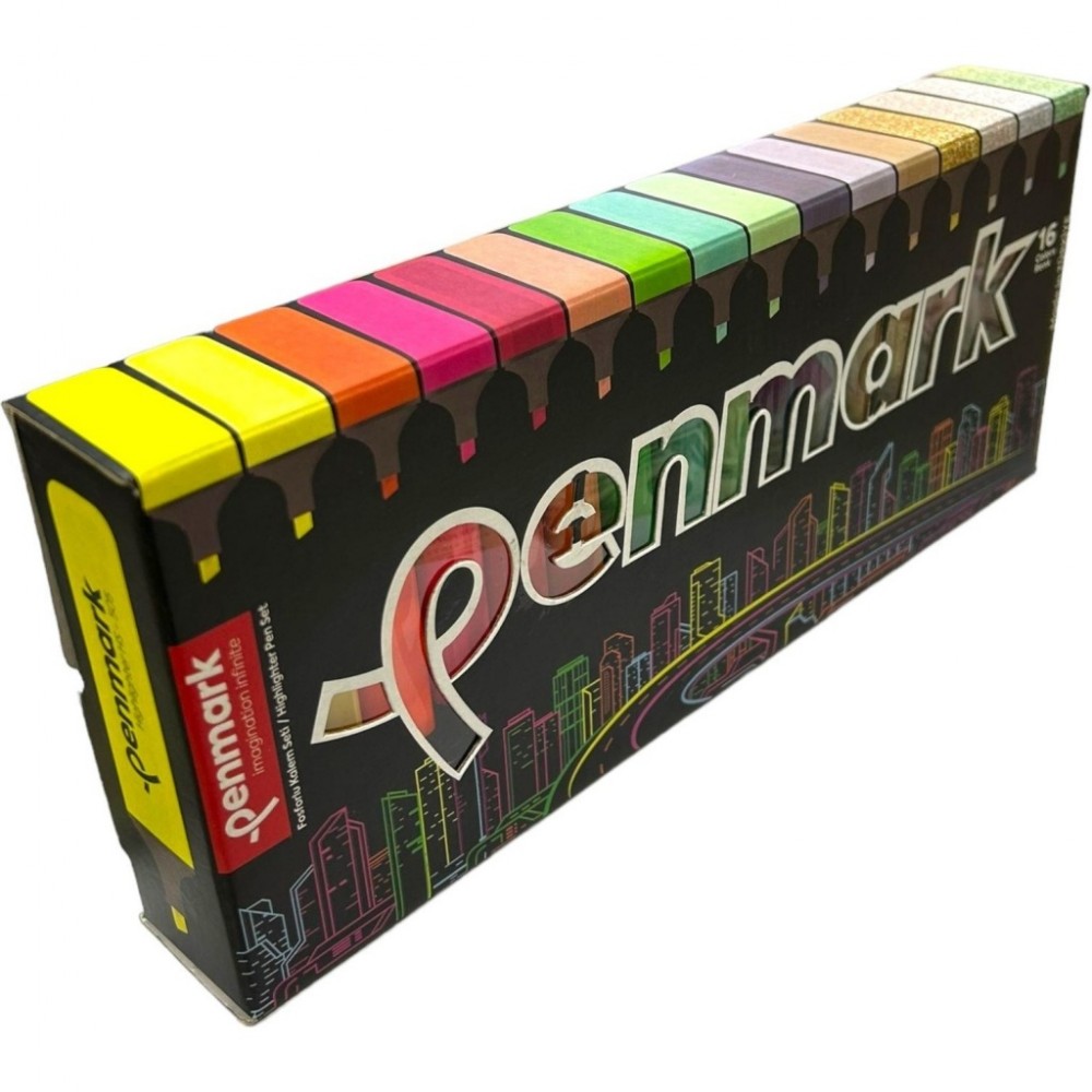 FOSFORLU KALEM SÜPER KUTU 16 LI SET PERNMARK-HS50516S
