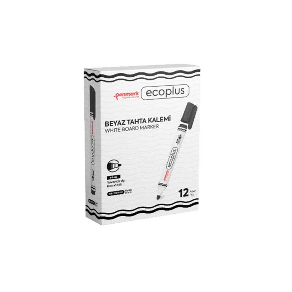 ECOPLUS TAHTA KALEMİ SİYAH RENK 12 Lİ PK PENMARK-HS110001
