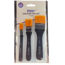PONY ZEMİN FIRÇA SETİ NO 1-3-5 SAMUR-0027