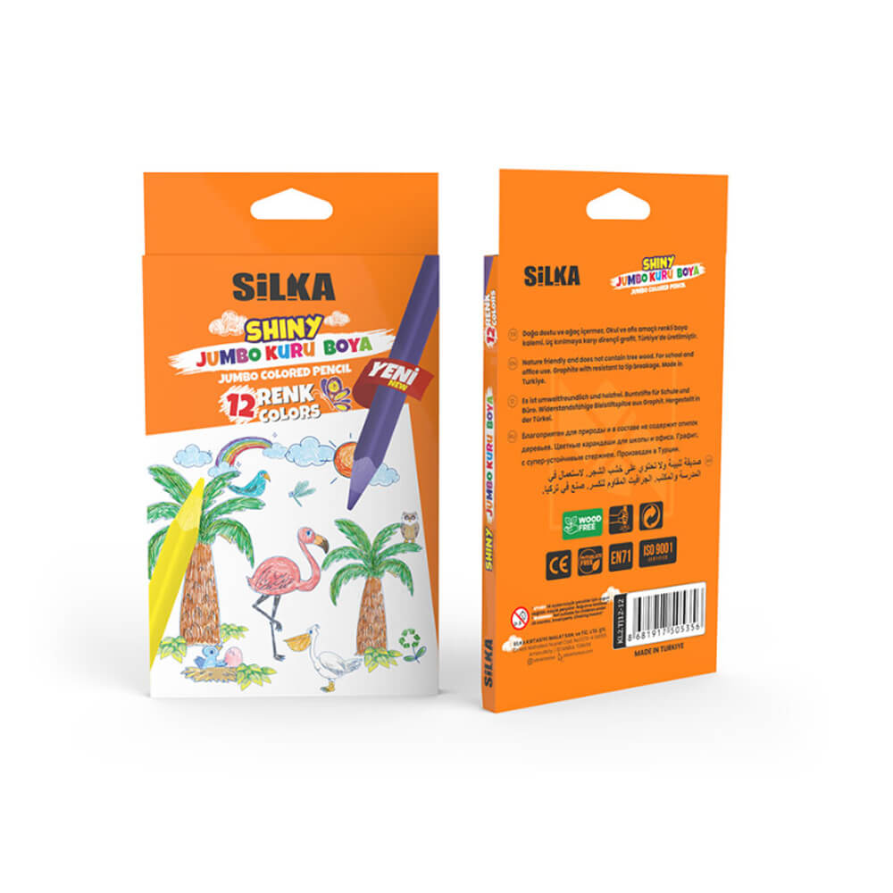 TRİSHİNY JUMBO KURUBOYA 12 RENK SİLKA-ART535