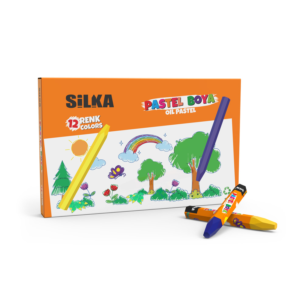 PASTEL BOYA 12 RENK SİLKA-ART538