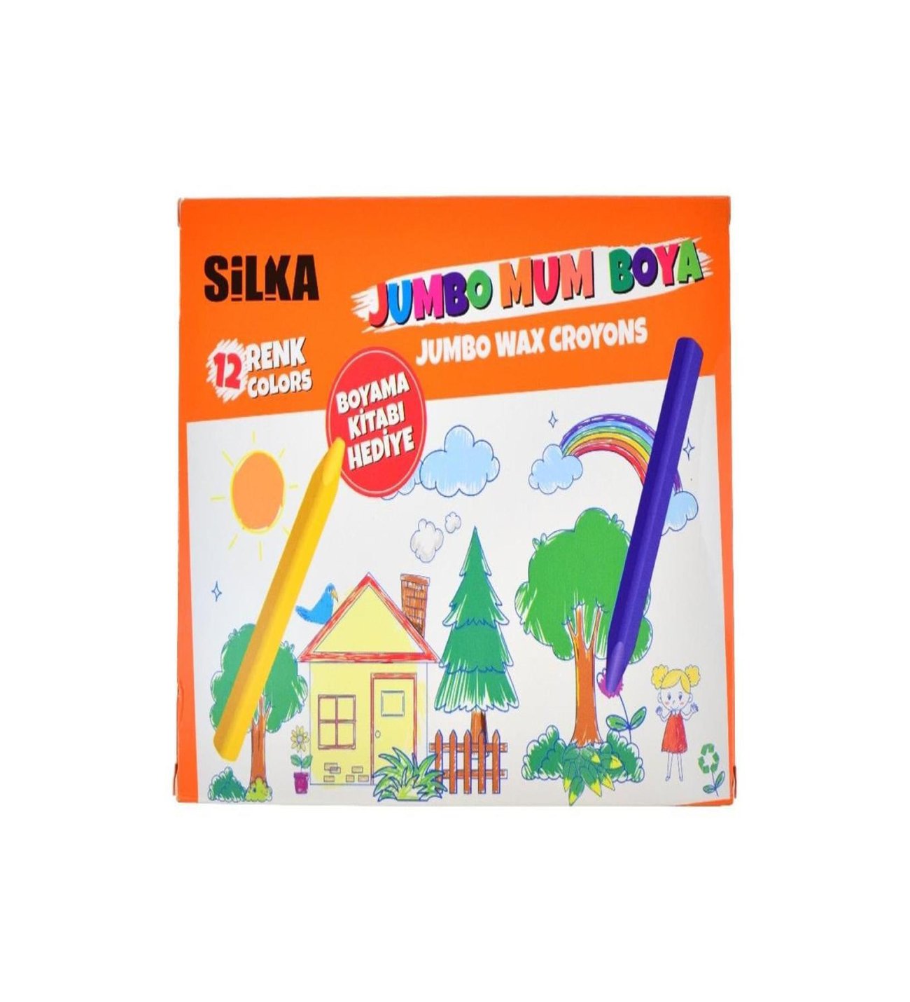 JUMBO MUM BOYA 12 RENK SİLKA-ART904