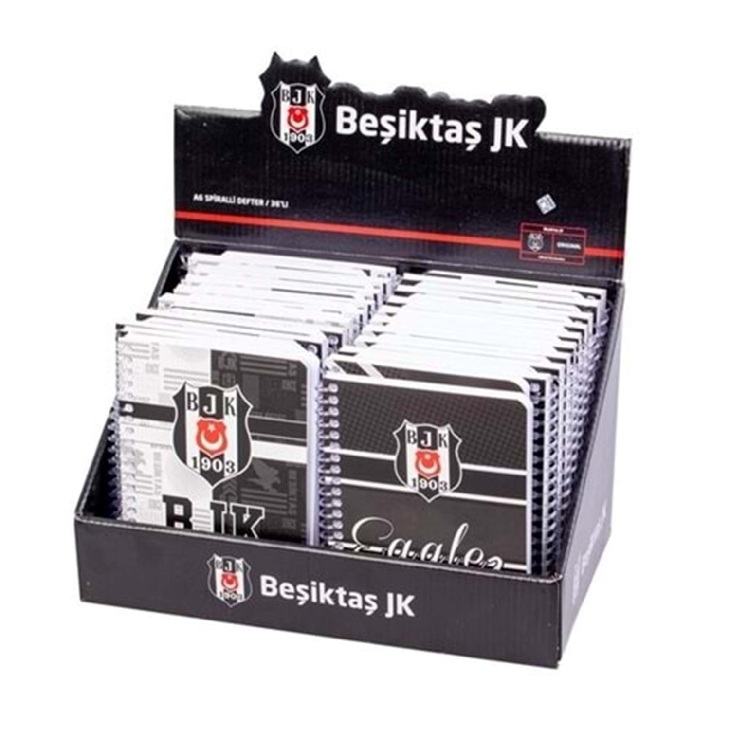 BLOKNOT A6 SPİRALLİ 72 YP. KARTON KAPAK BEŞİKTAŞ 36 LI PK TİMON-591711