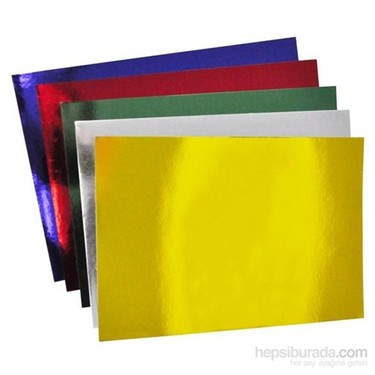 PUTİ METALİK FON KARTONU KARIŞIK RENK 25X35 CM 10 LU PK VİVA-5565
