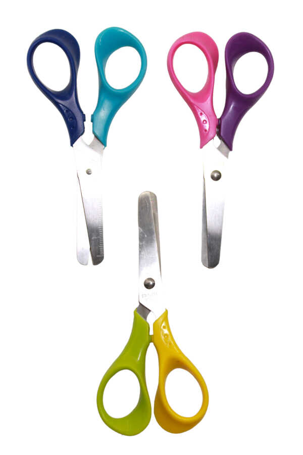 PUTİ OKUL MAKASI CETVELLİ ÇİFT RENKLİ VİVA-02002