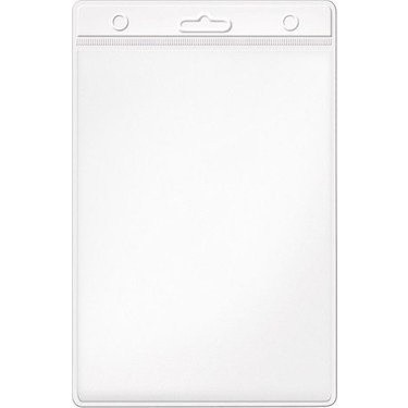 INOX DİKEY YAKA KARTI GÜVENLİKLİ KÜÇÜK 100X140 MM 10 LÜ PK VİVA-00435