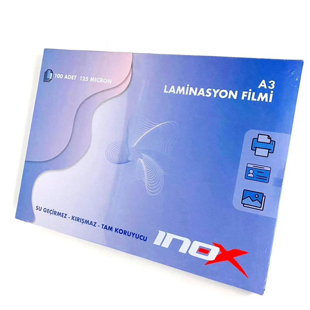 INOX A3 LAMİNASYON FİLMİ 125 MİKRON 100 LÜ PK VİVA-06543