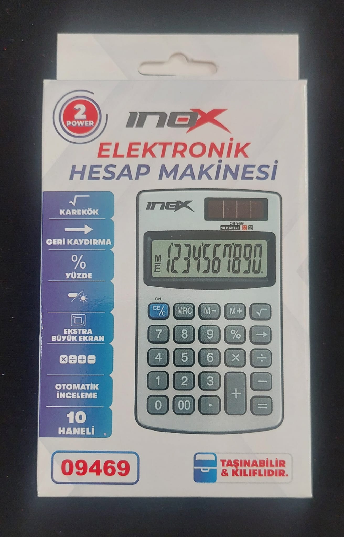İNOX HESAP MAKİNASICEP TİPİ KAPLI VİVA-09469