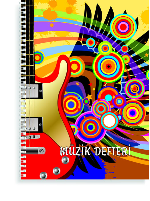 MÜZİK DEFTERİ 20X28 CM SPİRALLİ KARTON KAPAK 40 YP MCOLOR-0021