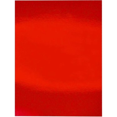 METALİK FON KARTONU KIRMIZI RENK 10 LU - MCOLOR - 01